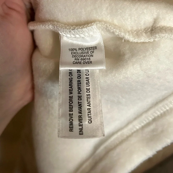 Breckenridge Womens Sleeveless Full Zip Fleece Vest Off White Snowflake Size 2XL - Picture 5 of 6